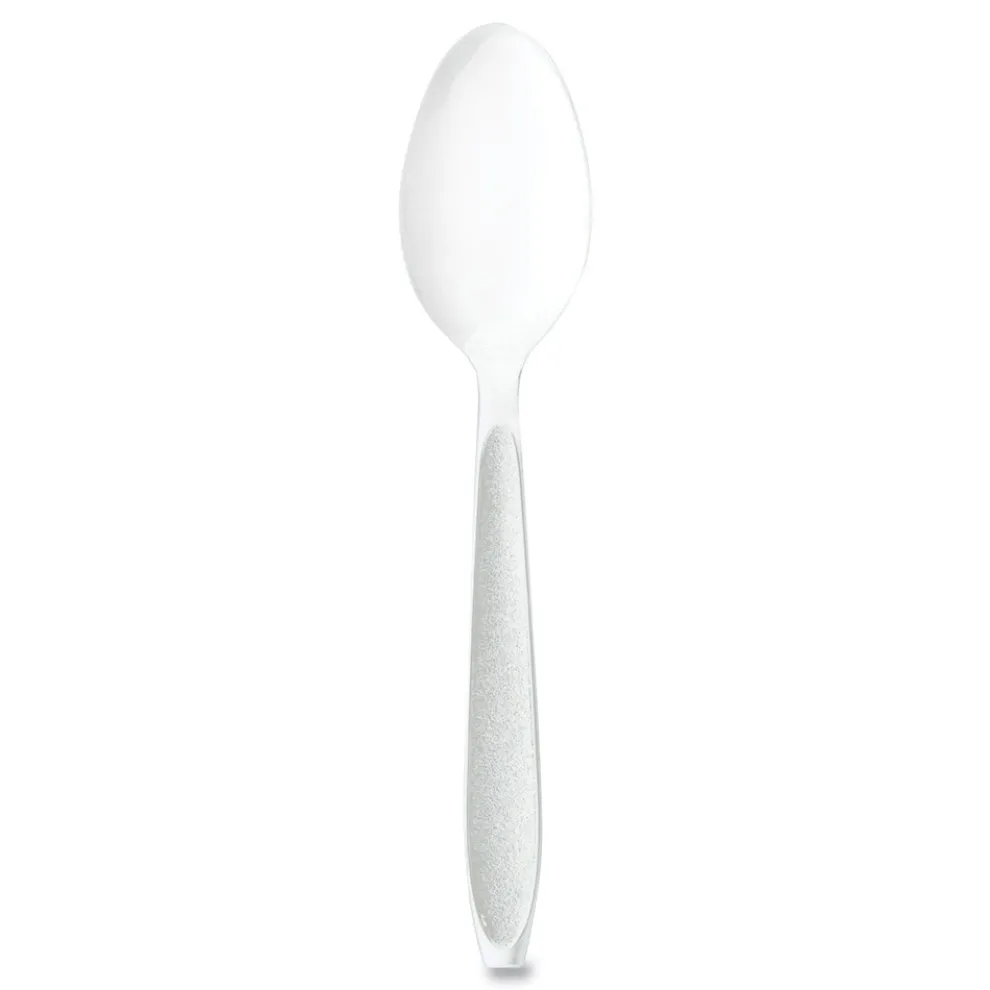SOLO Impress Heavyweight Full-Length Polystyrene Teaspoon - White (100/Box, 10 Boxes/Carton)