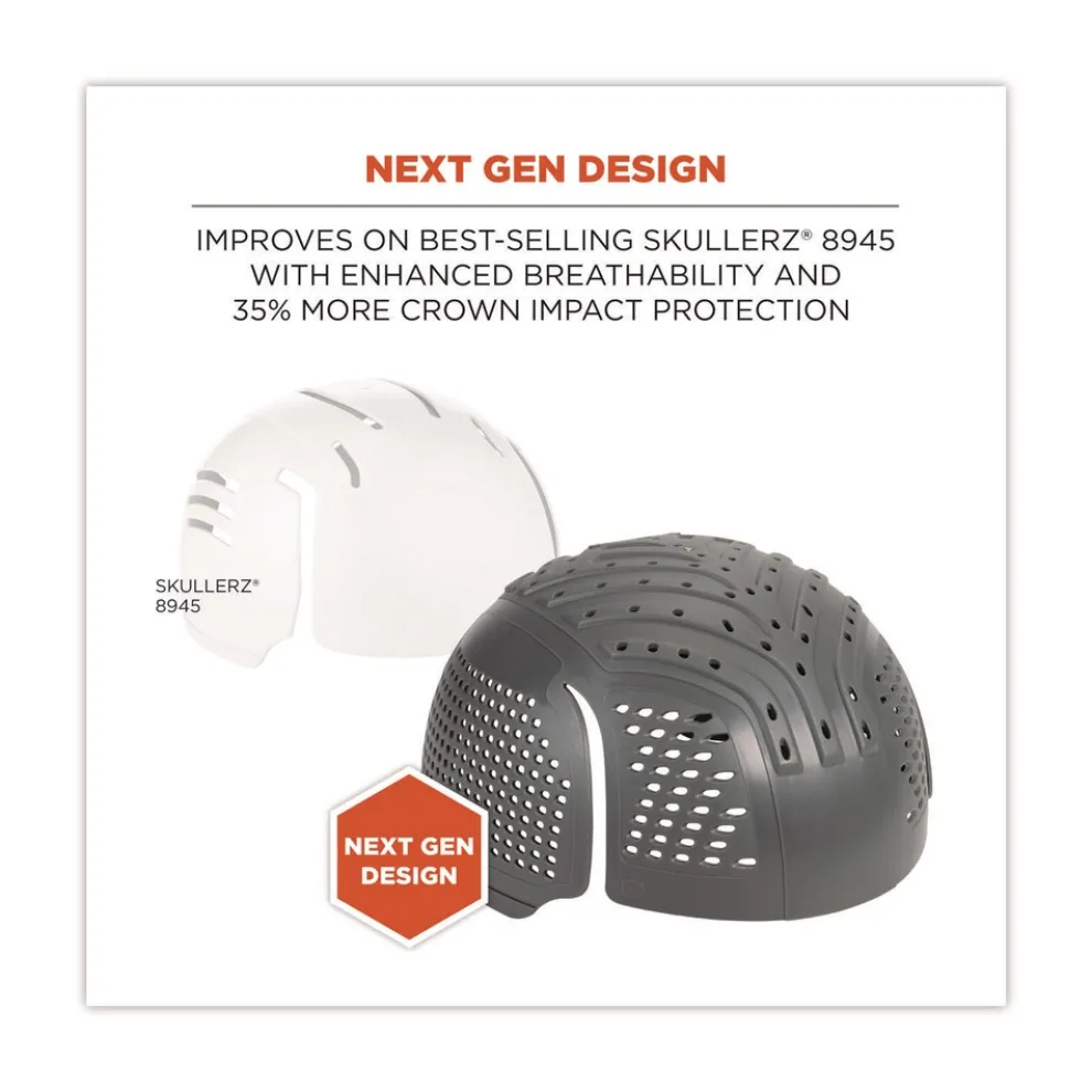 Ergodyne Skullerz 8945F(x) Extra Venting Universal Bump Cap Insert - Charcoal