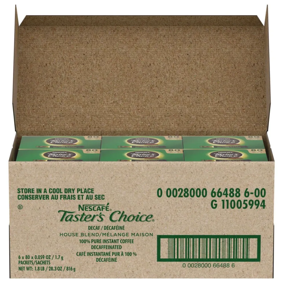 Nescafe 11005994 0.06 oz Taster's Choice Stick Pack - Decaf (480/Carton)
