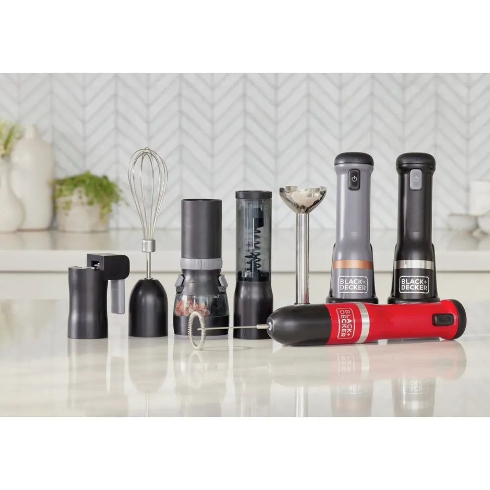 Black & Decker kitchen wand Cordless Blender 6-in-1 Kitchen Multi-Tool - Red