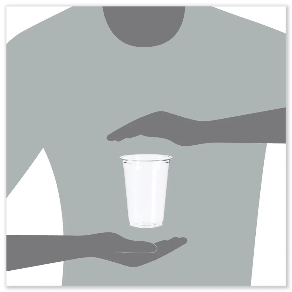 Dart TR16 16 oz. Ultra Clear Plastic Cups - Clear (1000/Carton)