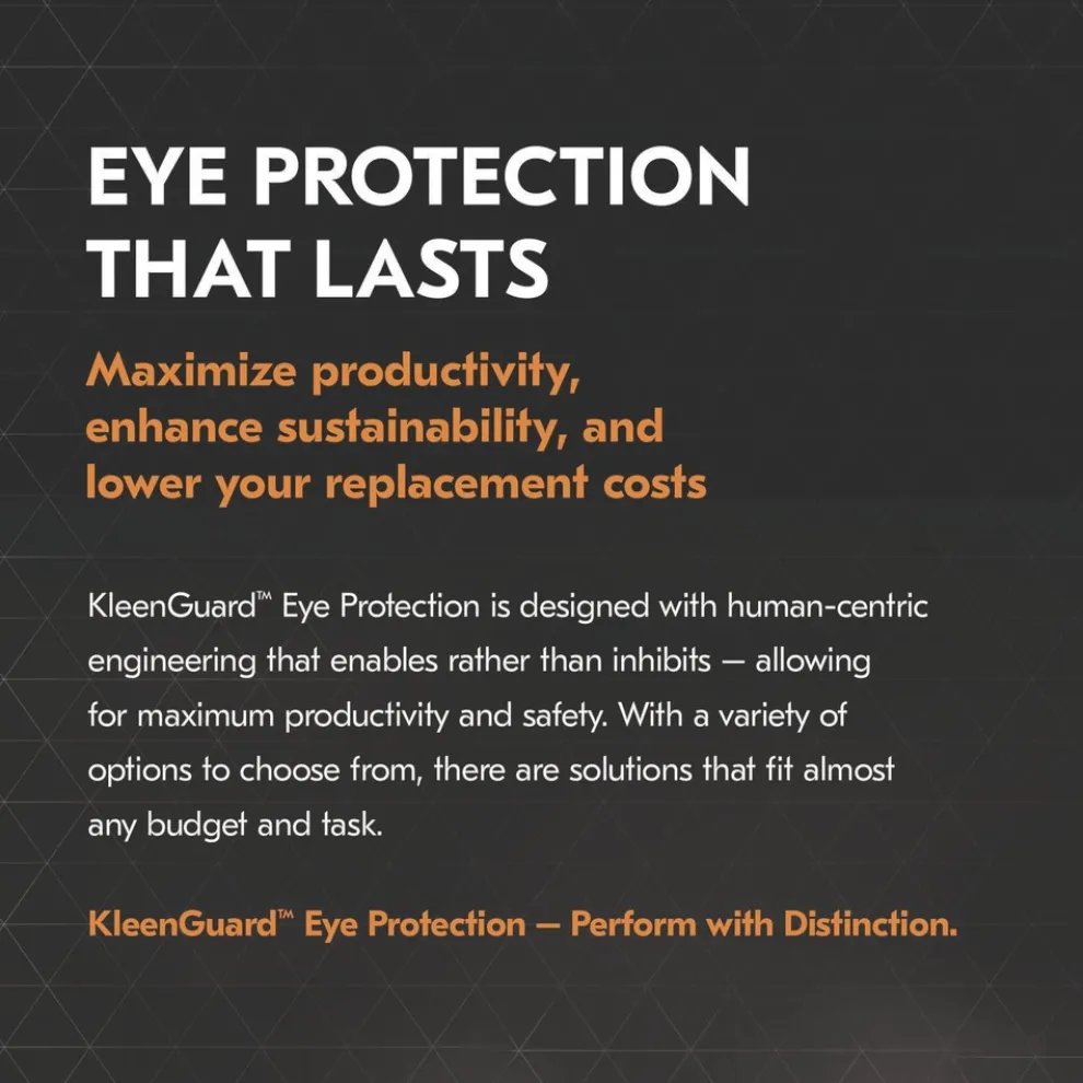 Ansell V50 OTG Safety Eyewear - Black Frame/Smoke Mirror Anti-Fog Lens