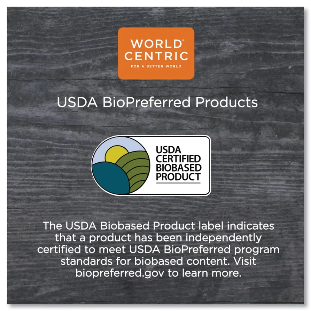 World Centric 10 oz. - 20 oz. PLA Lids for Hot Cups - White (1000/Carton)