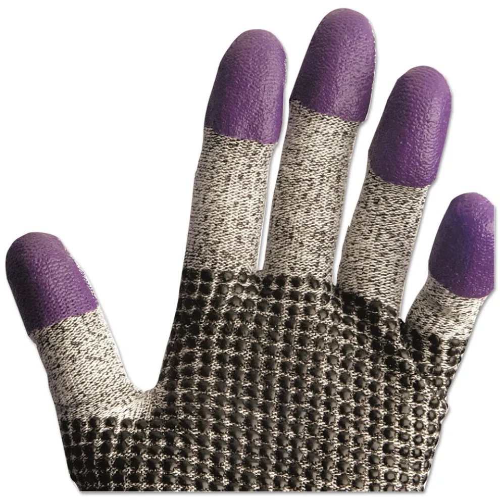 Ansell G60 230 mm Purple Nitrile Gloves - Medium/Size 8/Black/White (1-Pair)