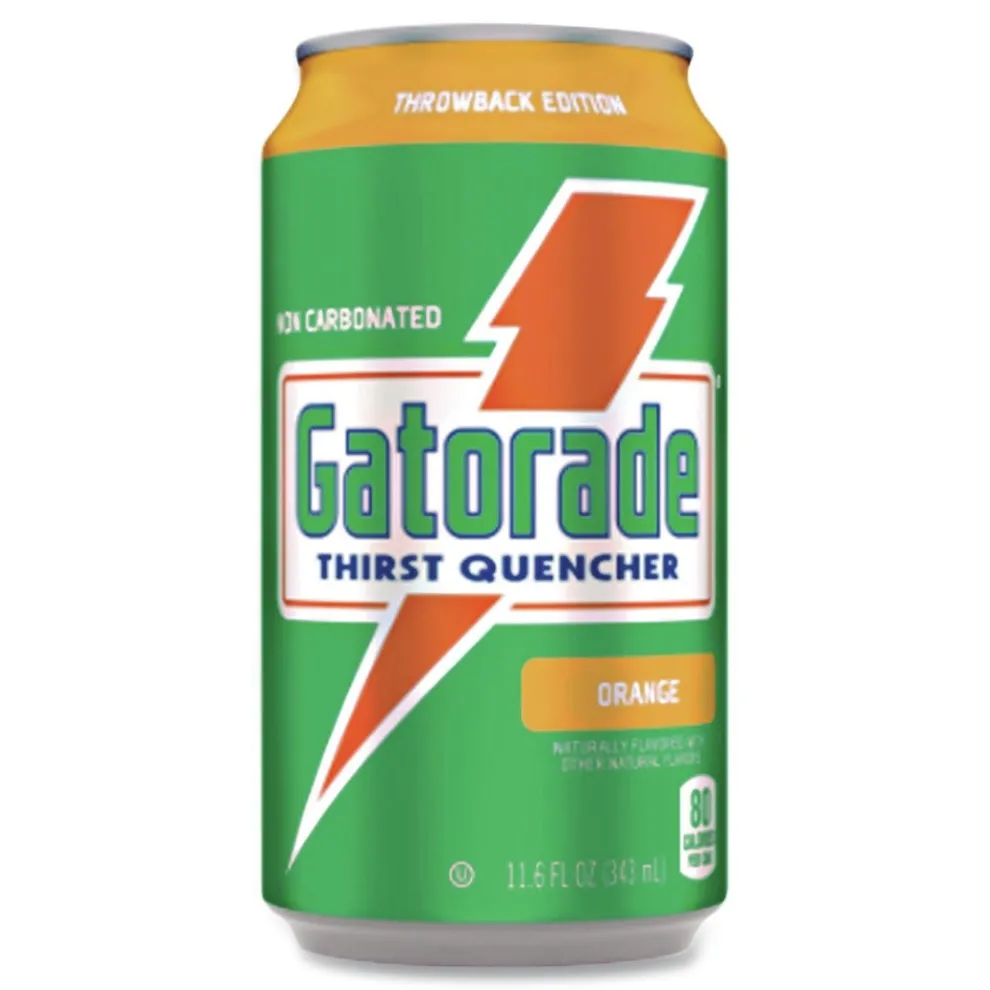 Gatorade G Series 11.6 oz. Thirst Quenchers - Orange (Carton of 24 Cans)