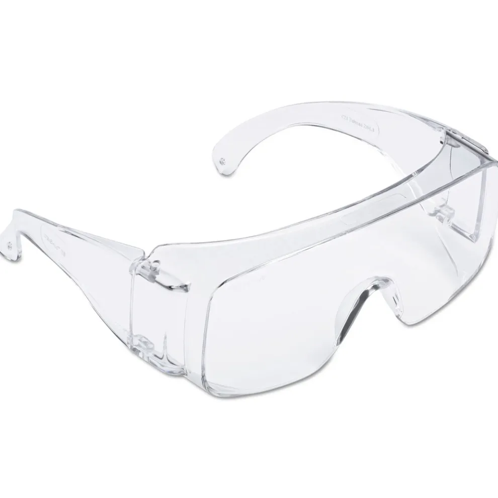 3M Tour Guard V Safety Glasses - One Size Fits Most, Clear Frame/Lens (20/Box)