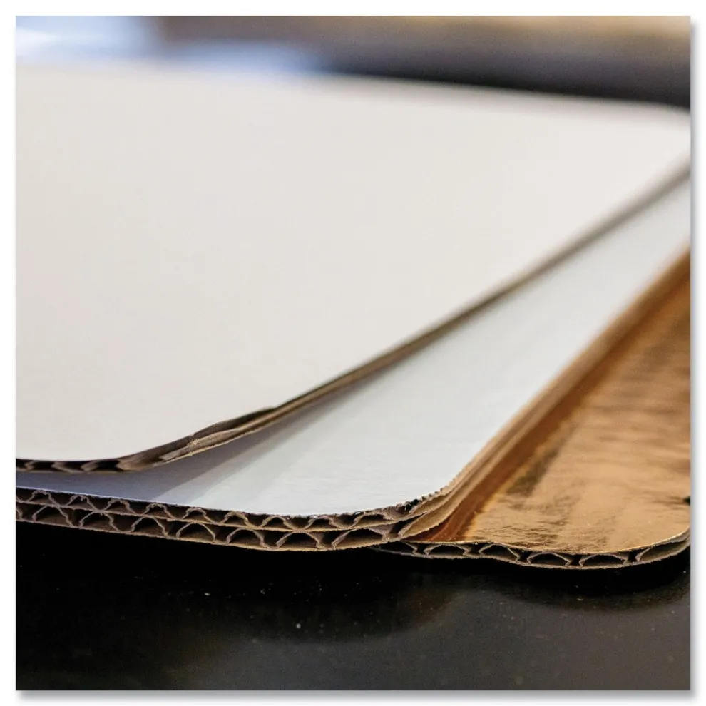 SCT 10 in. x 14 in. 1/4 Sheet Single Wall Pad Paper Bakery Cake Pad - Bright White (100/Bundle)