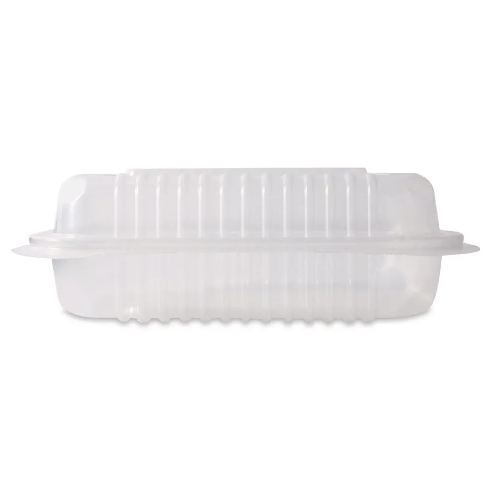 Karat Polypropylene Plastic Hinged Container 6 x 9 x 2.97 Clear Plastic 125/Pack 2 Packs/Carton
