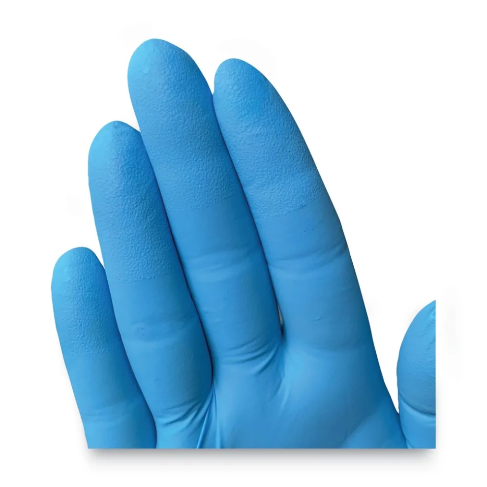 Ansell 6 mil Thick 9.5 in. Long Powder-Free G10 2PRO Nitrile Gloves - Medium, Blue (100/Box)