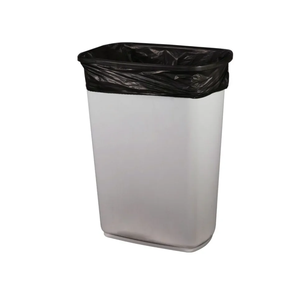 AccuFit H6045TK R01 30 in. x 45 in. 23 gal. 0.9 mil. Linear Low Density Can Liners with AccuFit Sizing - Black (200/Carton)