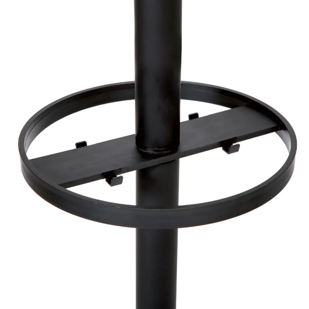 Alba 13.75w x 13.75d x 66.25h Brio Coat Stand - Black