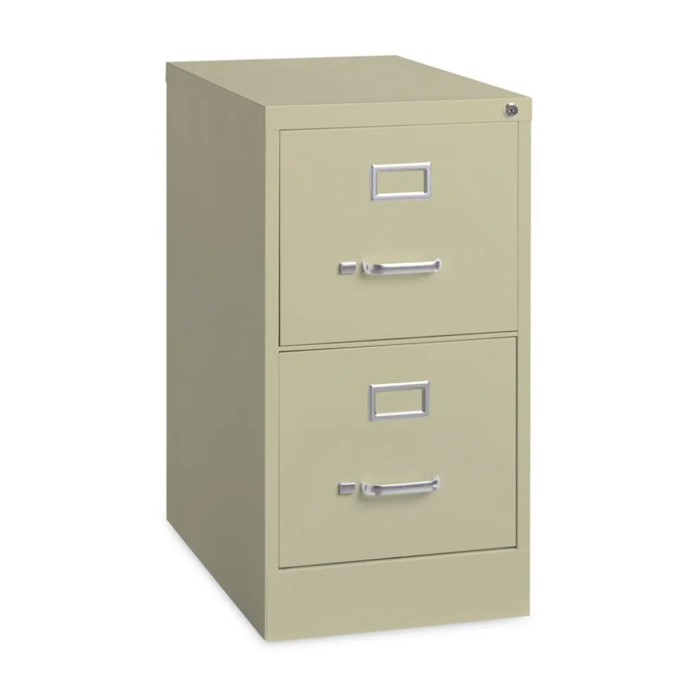 Alera 15 in. x 22 in. x 28.37 in. Letter-Size Two-Drawer Economy Vertical File - Putty