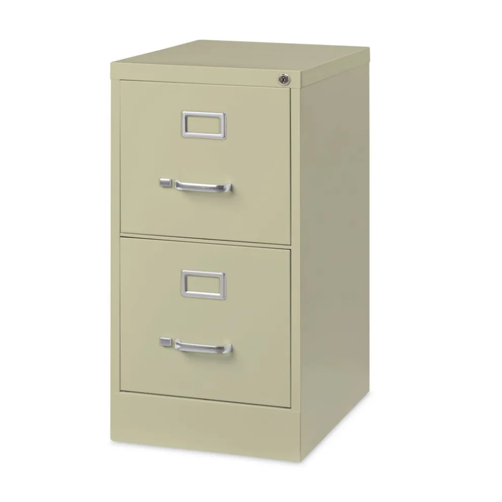 Alera 15 in. x 22 in. x 28.37 in. Letter-Size Two-Drawer Economy Vertical File - Putty