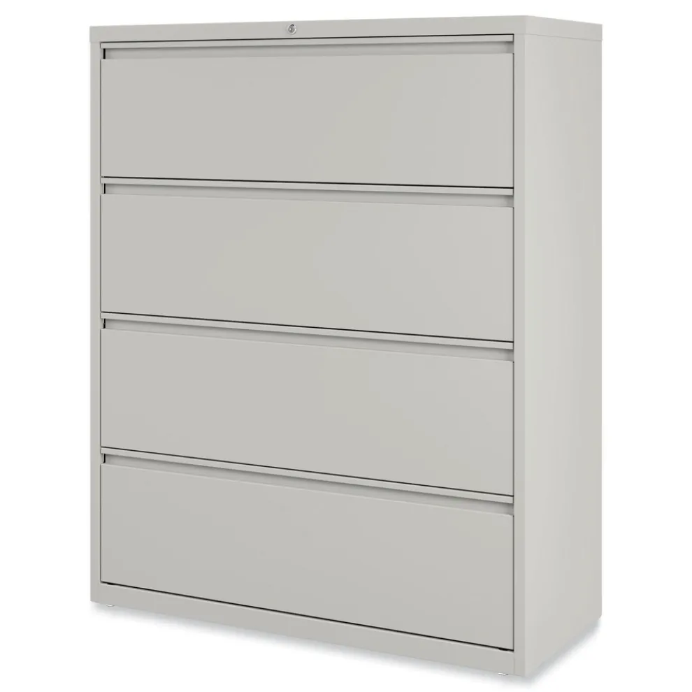 Alera 42 in. x 18.63 in. x 52.5 in. 4 Legal/Letter Size Lateral File Drawers - Light Gray