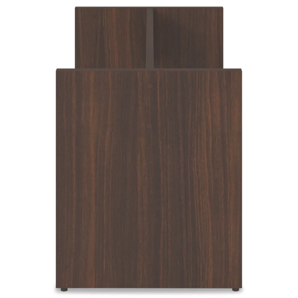 Alera 50 in. x 22 in. x 28 in. Seville 96 in. Wide Conference Table Base - Mahogany