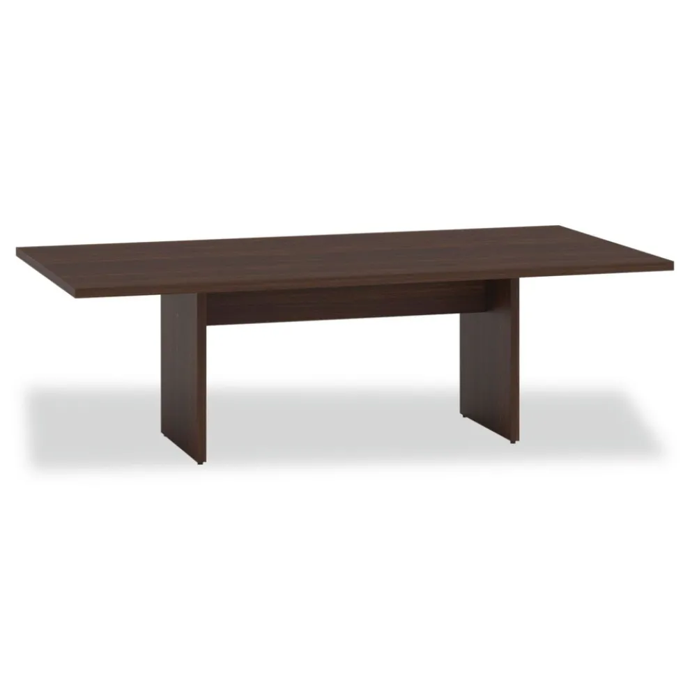 Alera 50 in. x 22 in. x 28 in. Seville 96 in. Wide Conference Table Base - Mahogany