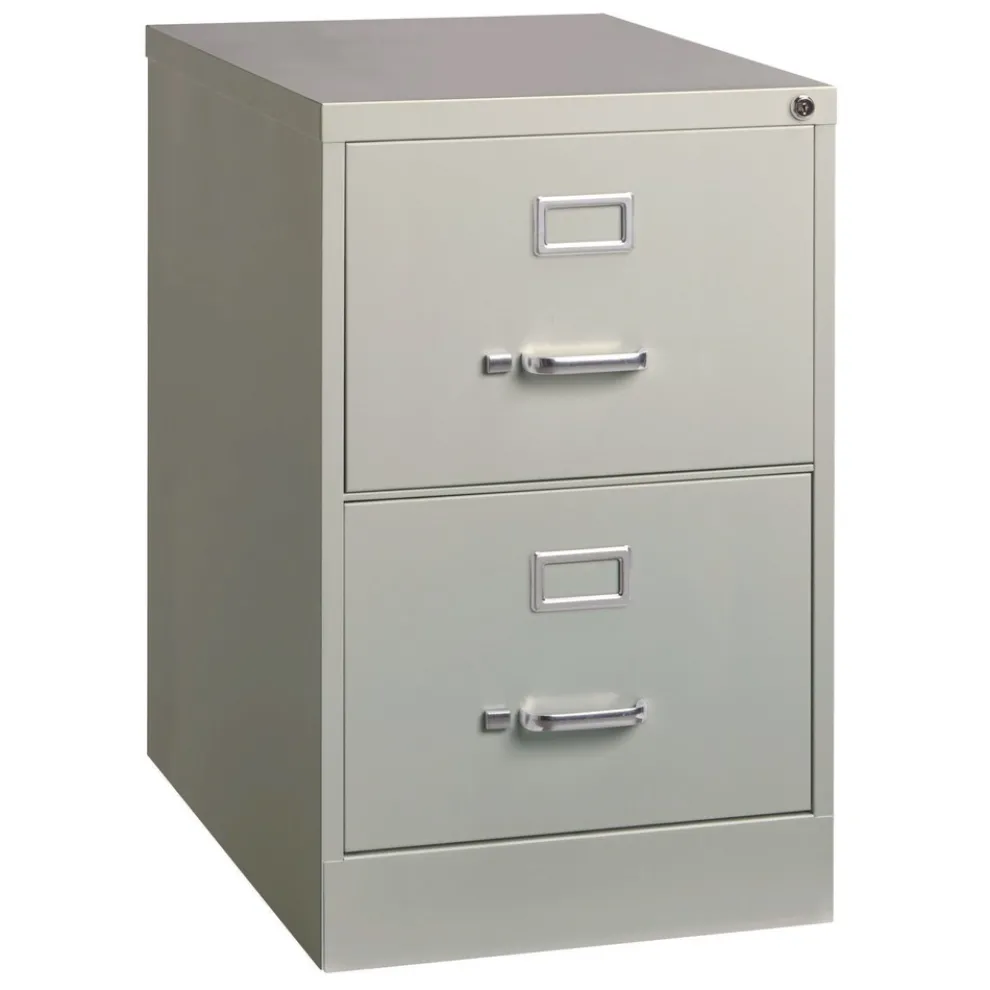 Alera 15 in. x 25 in. x 28.38 in. Legal-Size 2-Drawer Economy Vertical File - Light Gray