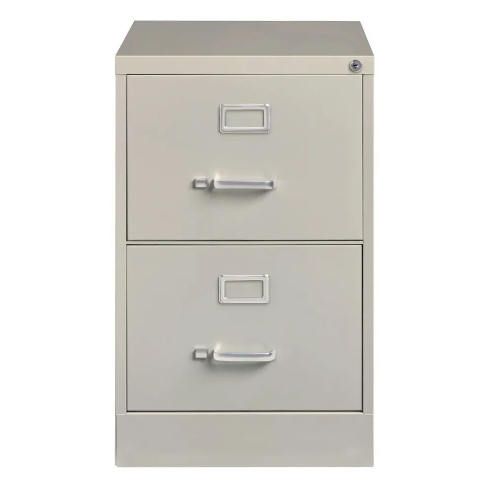 Alera 15 in. x 25 in. x 28.38 in. Legal-Size 2-Drawer Economy Vertical File - Light Gray