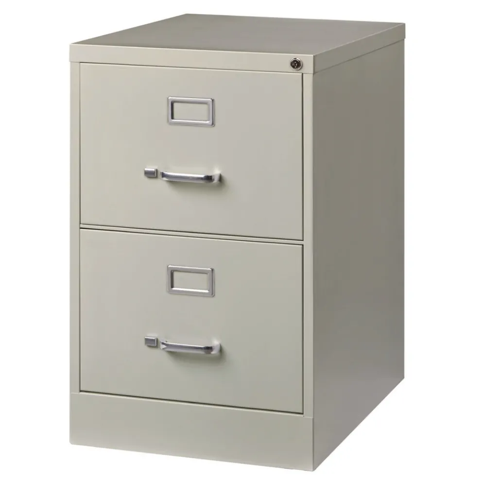 Alera 15 in. x 25 in. x 28.38 in. Legal-Size 2-Drawer Economy Vertical File - Light Gray