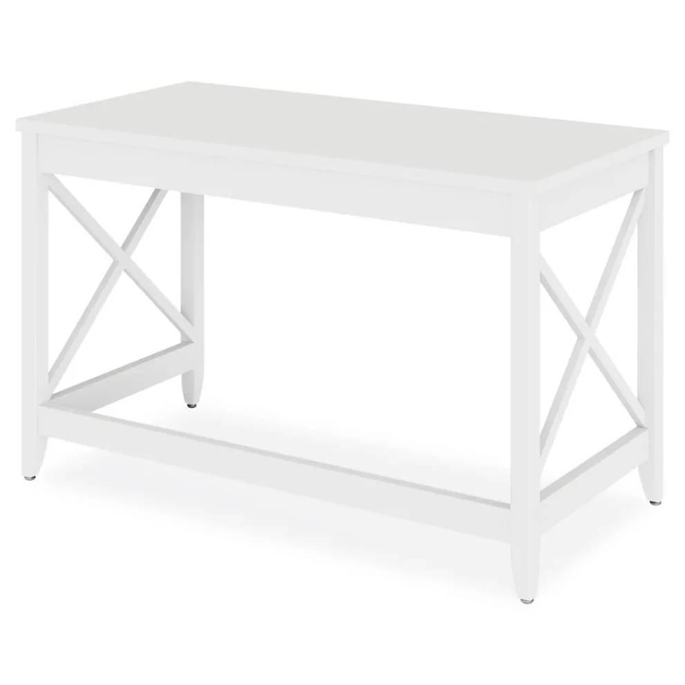 Alera 47.24 in. x 23.62 in. x 29.53 in. Farmhouse Writing Desk - White
