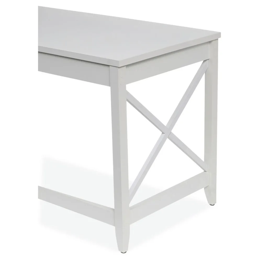 Alera 47.24 in. x 23.62 in. x 29.53 in. Farmhouse Writing Desk - White