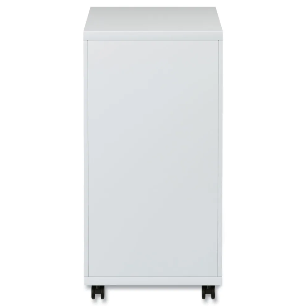 Alera 14.96 in. x 19.29 in. x 27.75 in. 2 Legal/Letter-Size File Drawers Left or Right File Pedestal with Full-Length Pull - Light Gray