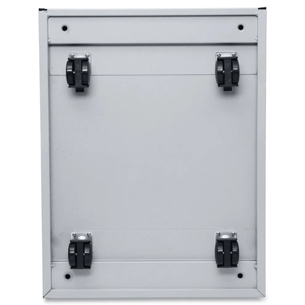 Alera 14.96 in. x 19.29 in. x 27.75 in. 2 Legal/Letter-Size File Drawers Left or Right File Pedestal with Full-Length Pull - Light Gray