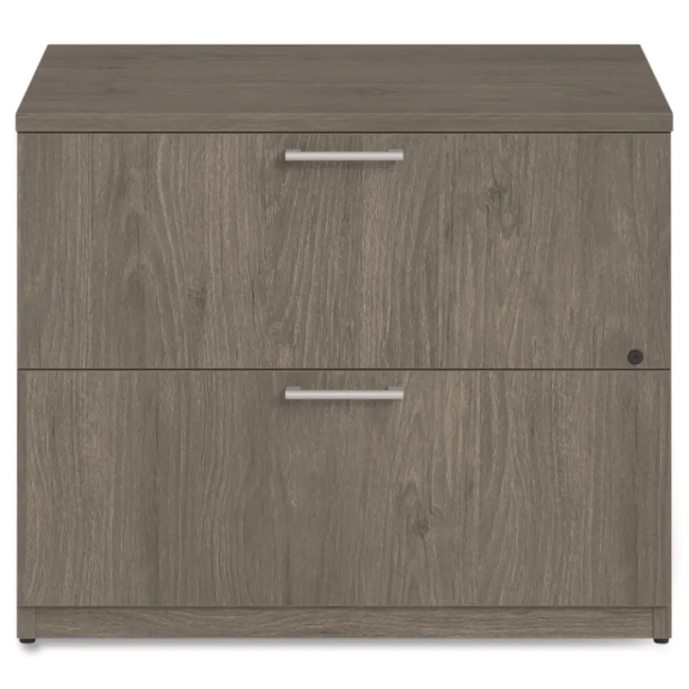 Alera 36 in. x 24 in. x 29 in. Seville Series 2-Drawer Lateral Legal File Cabinet - Walnut