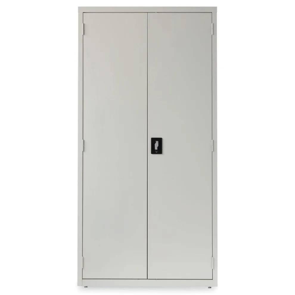 Alera 36 in. x 18 in. x 72 in. 5 Shelves Economy Assembled Storage Cabinets - Light Gray