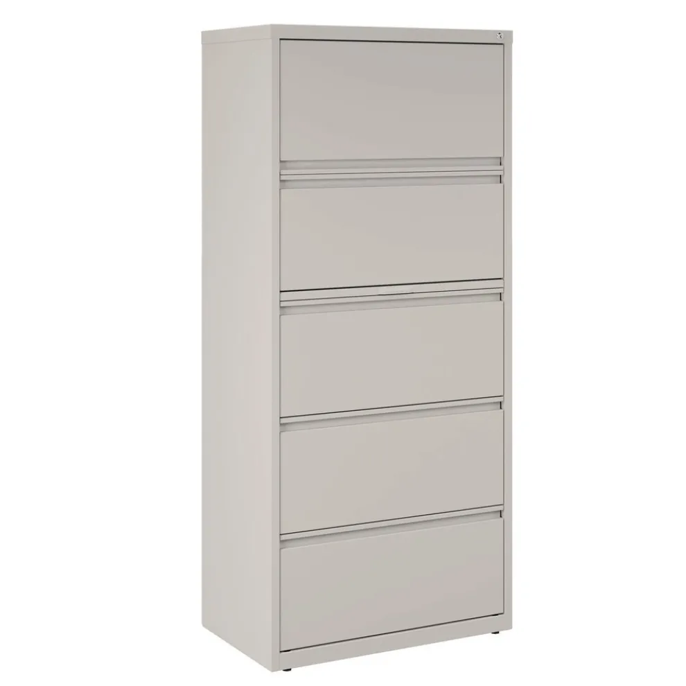 Alera 30 in. x 18.62 in. x 67.62 in. Five Legal/Letter/A4-Size File Drawers Lateral File Cabinet - Light Gray
