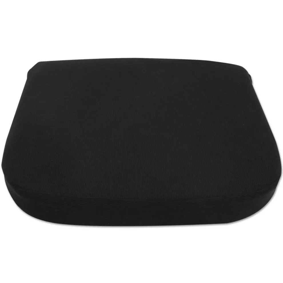 Alera Cooling Gel Memory Foam Non-Slip Cover 16.5 in. x 15.75 in. x 2.75 in. Seat Cushion - Black