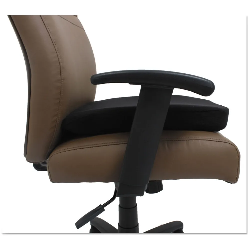 Alera Cooling Gel Memory Foam Non-Slip Cover 16.5 in. x 15.75 in. x 2.75 in. Seat Cushion - Black