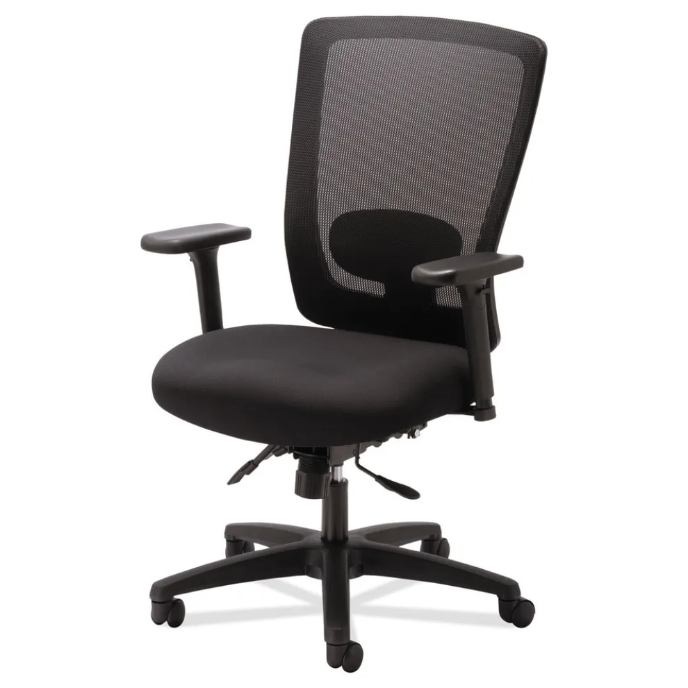 Alera Envy Series Mesh High-Back 250 lbs. Capacity Multifunction Chair - Black