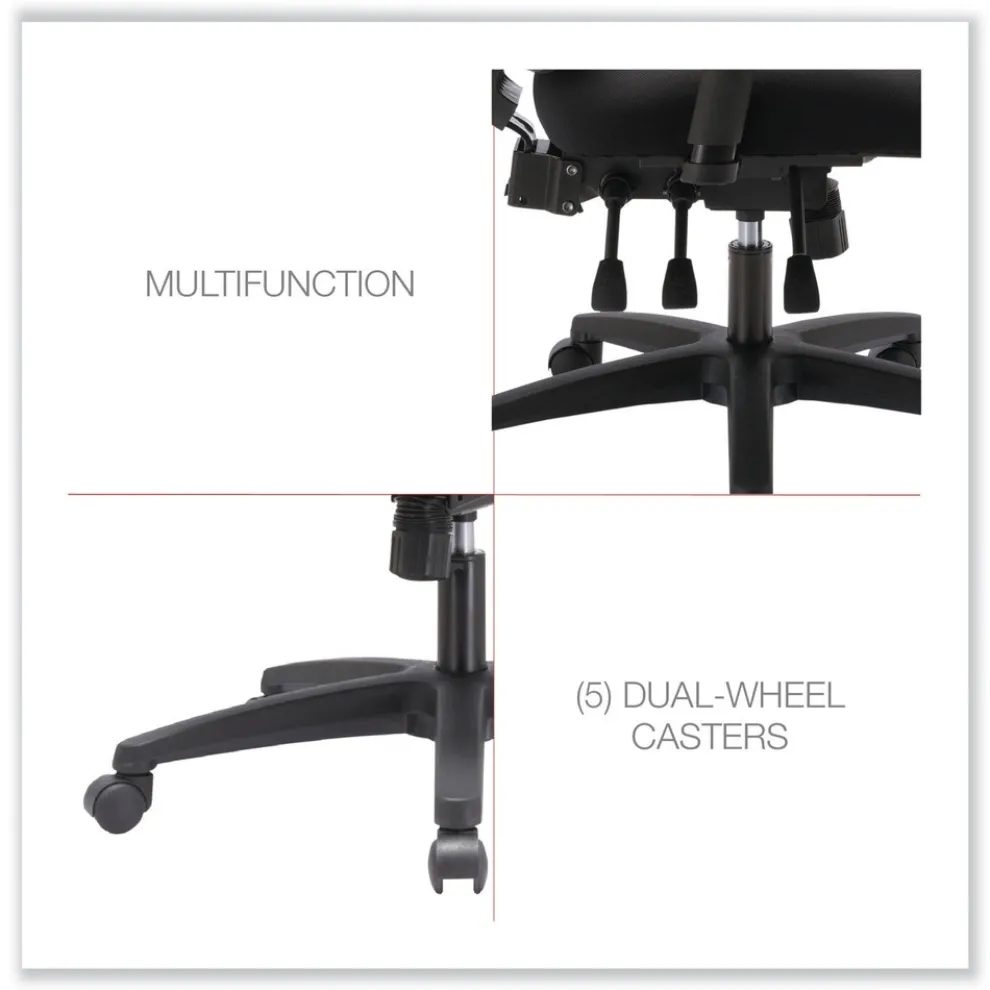 Alera Envy Series Mesh High-Back 250 lbs. Capacity Multifunction Chair - Black