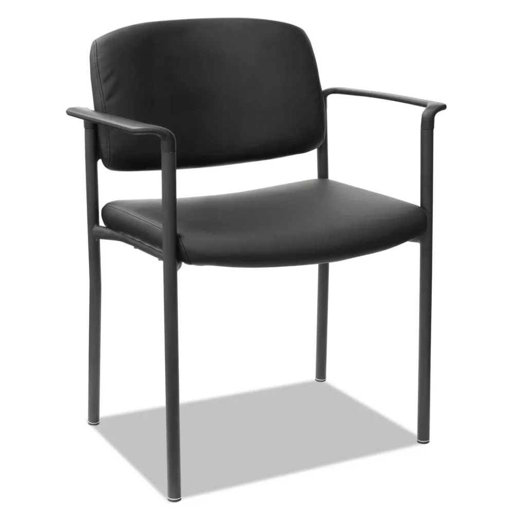 Alera Sorrento Series Stacking Ultra-Cushioned Guest Chair - Black (2/Carton)