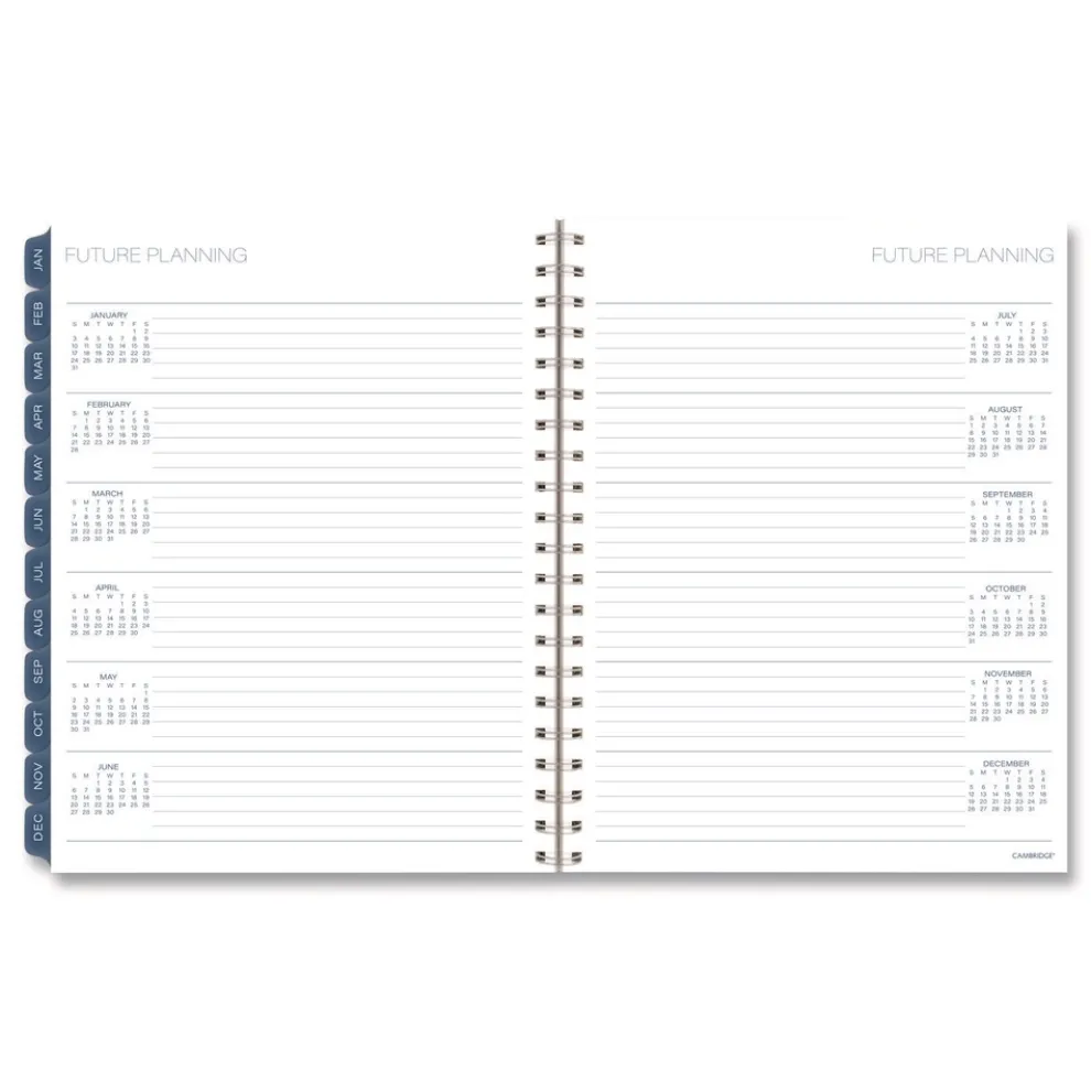 AT-A-GLANCE 11 in. x 8.5 in. 12-Month (Jan-Dec 2026) Abyss Weekly/Monthly Planner - Blue Cover