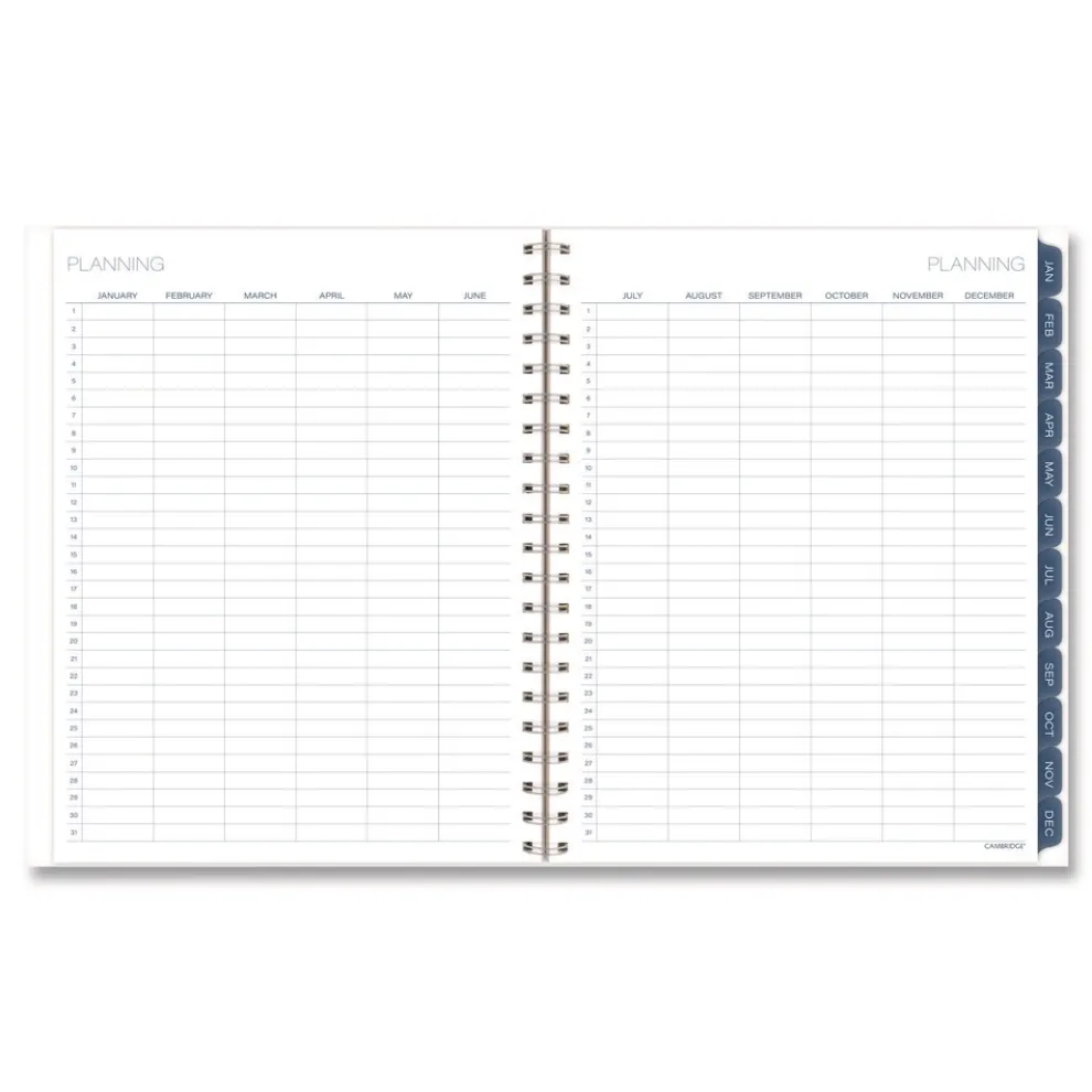 AT-A-GLANCE 11 in. x 8.5 in. 12-Month (Jan-Dec 2026) Abyss Weekly/Monthly Planner - Blue Cover