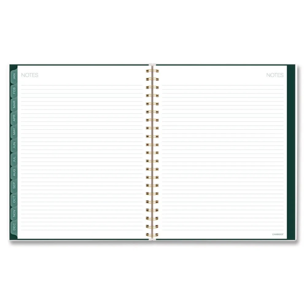 AT-A-GLANCE 11 in. x 8.5 in. 12-Month (Jan-Dec 2026) Emerald Isle Weekly/Monthly Planner - Green Marbled Cover