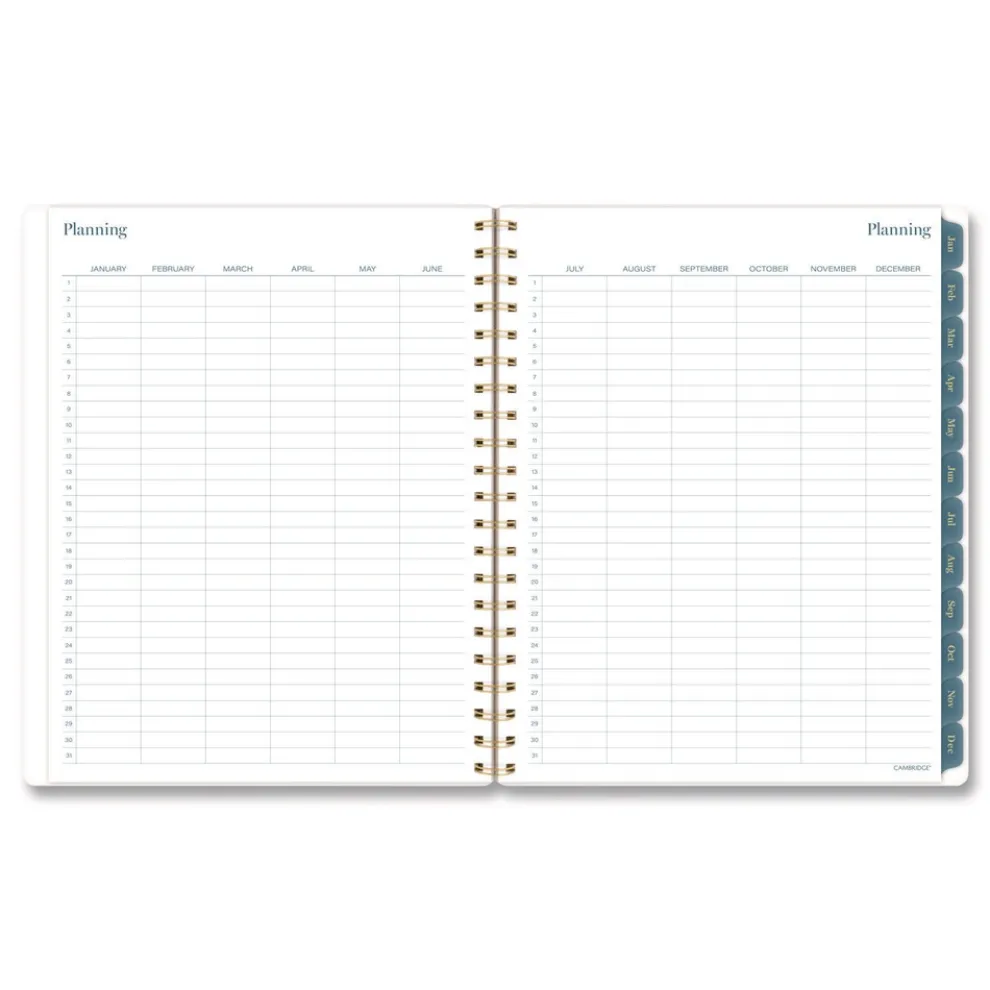 AT-A-GLANCE 11 in. x 8.5 in. 12-Month (Jan-Dec 2026) Midnight Garden Weekly/Monthly Planner - Black/Pink/Green Cover