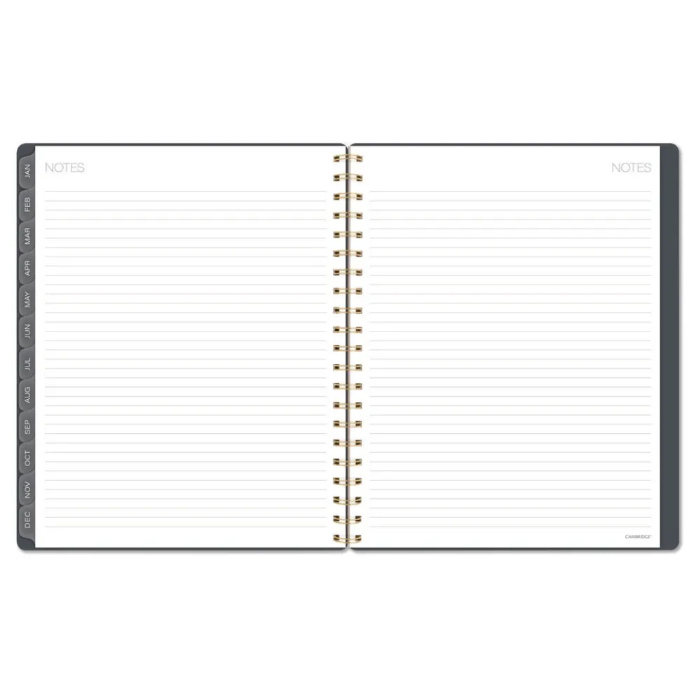 AT-A-GLANCE 11 in. x 8.5 in. 12-Month (Jan-Dec 2026) Hera Weekly Monthly Planner - Black/Gold Cover