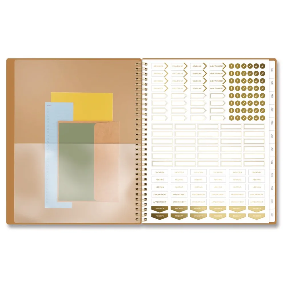 AT-A-GLANCE 11 in. x 8.5 in. 12-Month (Jan-Dec): 2026 WorkStyle Weekly/Monthly Planner - Baked Clay Cover