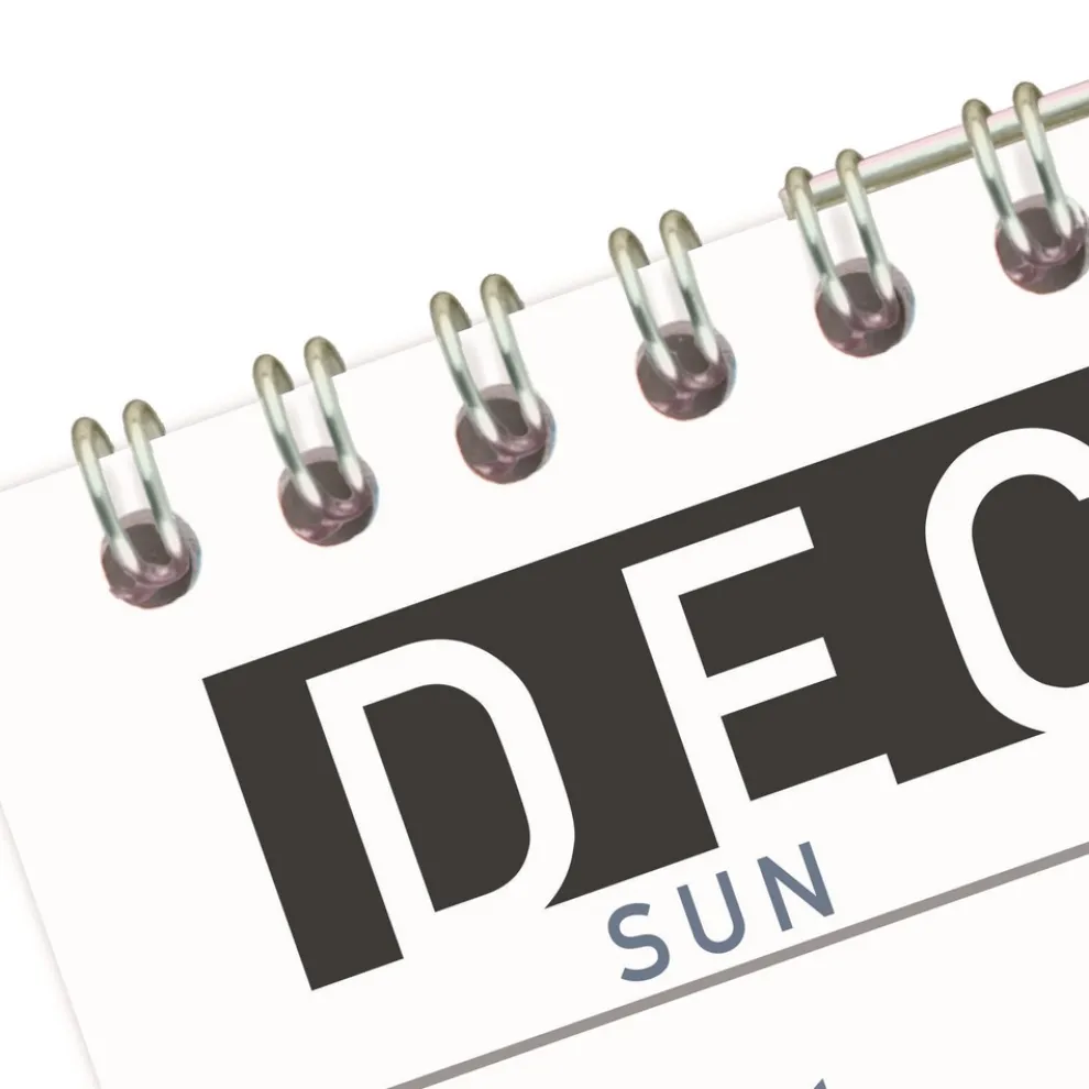 AT-A-GLANCE 15-Month: Dec 2025 to Feb 2027 Three-Month Reference 12 in. x 27 in. Contemporary Artwork/Formatting Wall Calendar - White Sheets