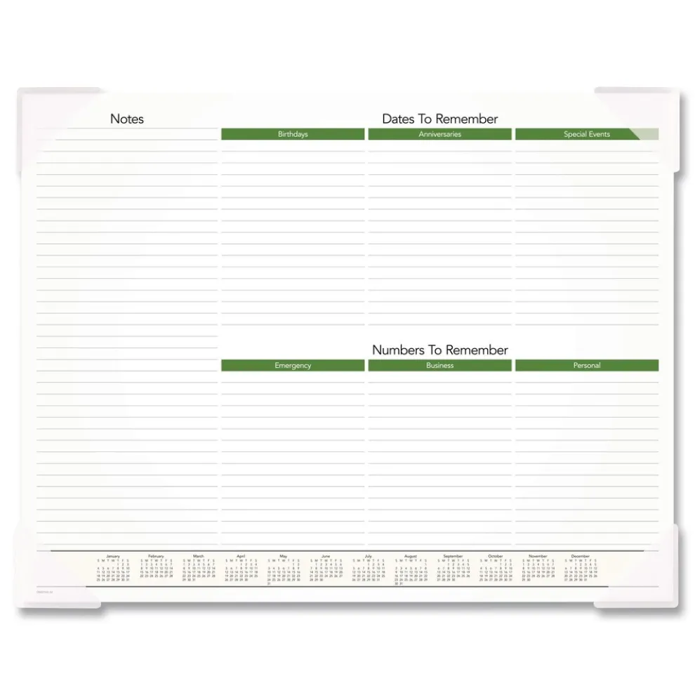 AT-A-GLANCE 12-Month (Jan to Dec): 2026 22 in. x 17 in. Puppies Photography Puppies Monthly Desk Pad Calendar - White Sheets, Clear Corners