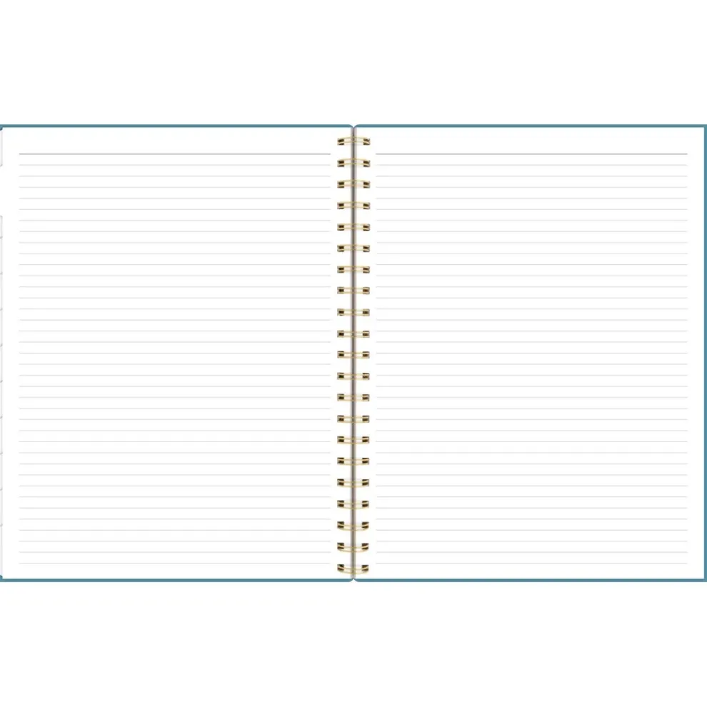 AT-A-GLANCE Workstyle 11 in. x 9.38 in. 12-Month (Jan to Dec) 2025 Geometric Artwork Weekly/Monthly Planner - Blue/Gold Cover