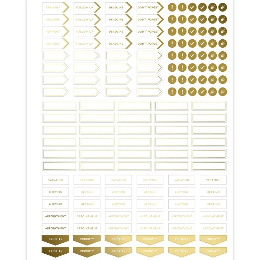 AT-A-GLANCE Workstyle 11 in. x 9.38 in. 12-Month (Jan to Dec) 2025 Geometric Artwork Weekly/Monthly Planner - Blue/Gold Cover