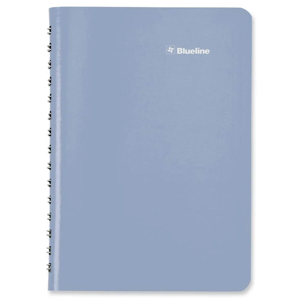 Blueline 8 in. x 5 in. 12-Month (Aug 2025-Jul 2026) Academic Daily/Monthly Planner - Cyan Cover