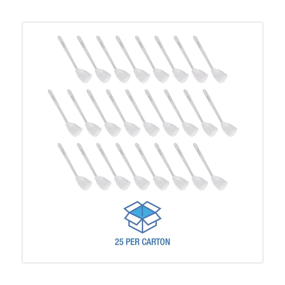 Boardwalk 528121 2 in. Cone Toilet Bowl Mop with 10 in. Handle - White (25/Carton)