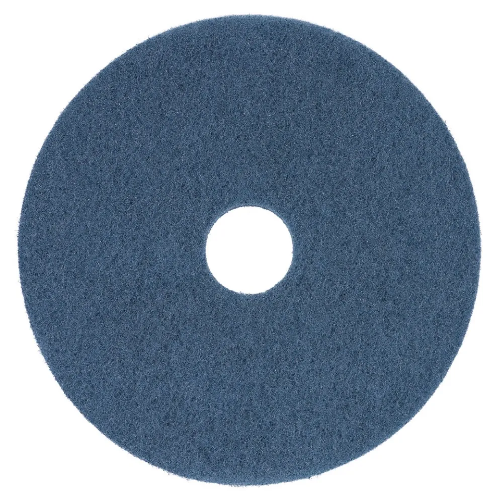 Boardwalk 13 in. Diameter Scrubbing Floor Pads - Blue (5/Carton)