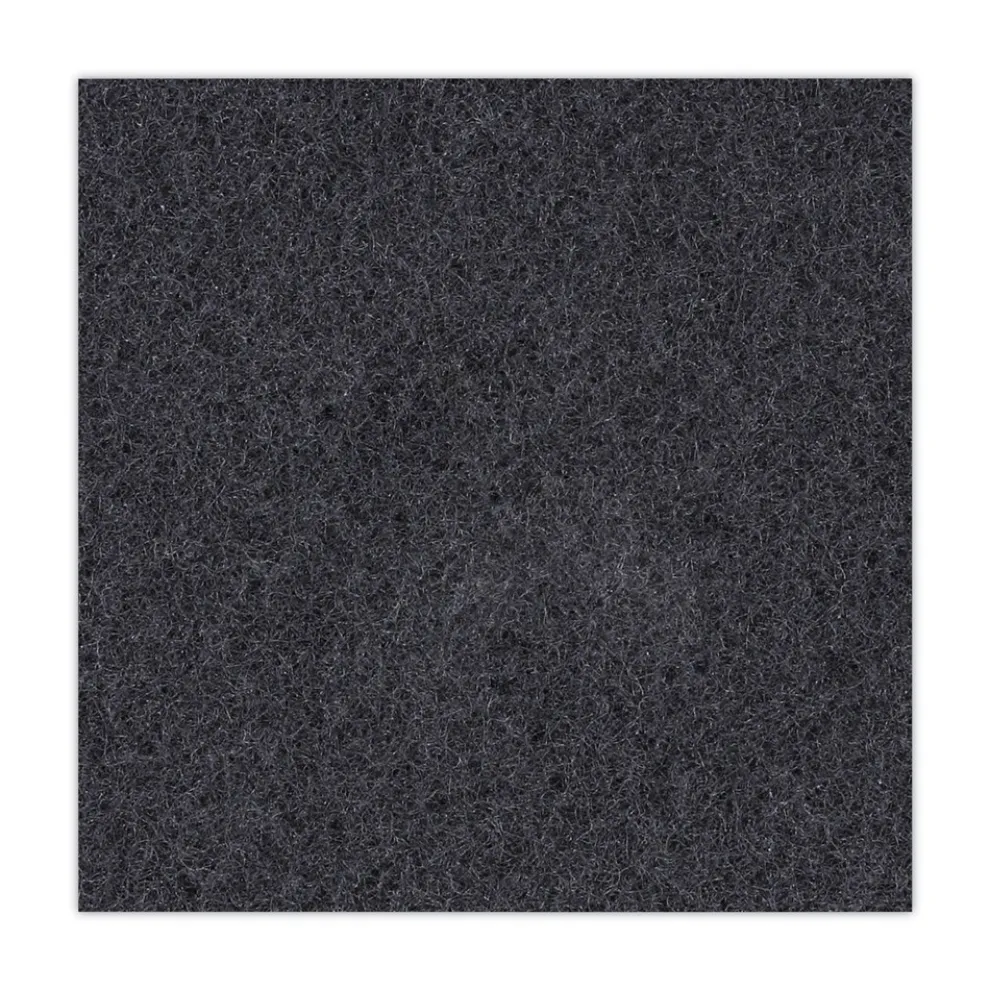 Boardwalk 17 in. Diameter Stripping Floor Pads - Black (5/Carton)