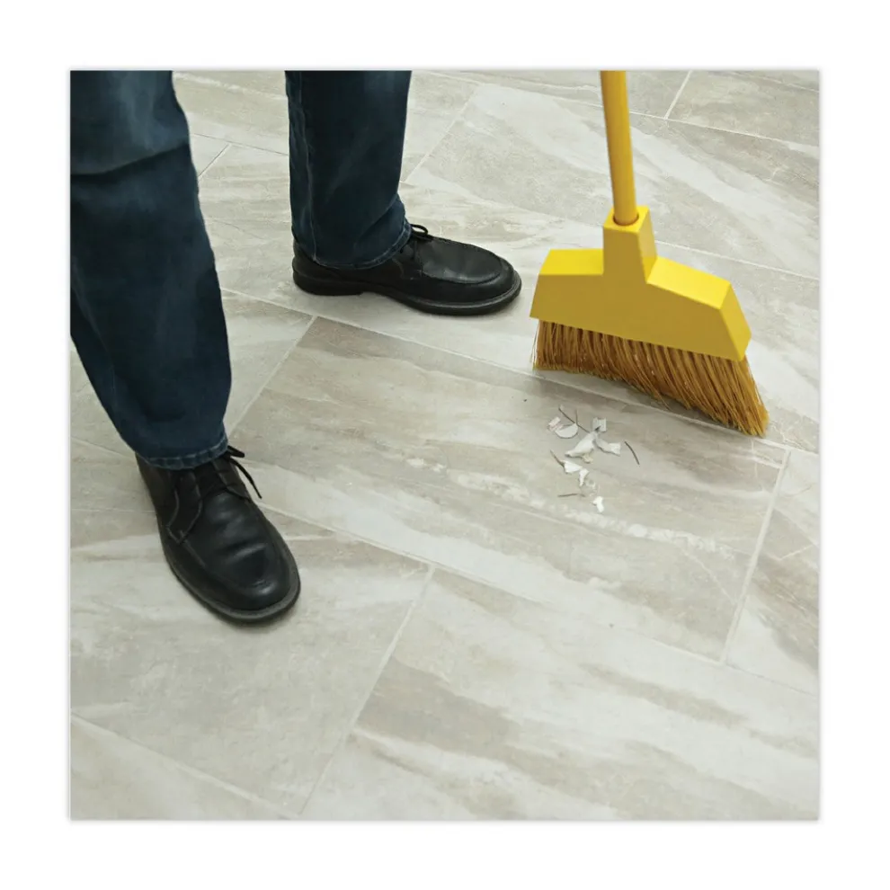 Boardwalk 53 in. Handle Poly Bristle Angler Broom - Yellow (1-Dozen)